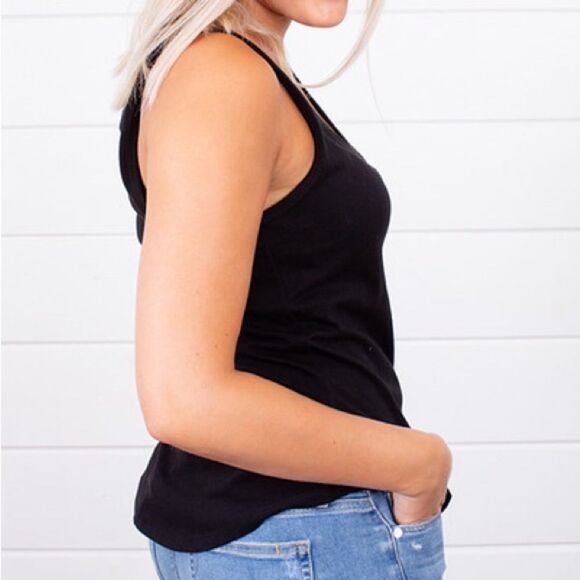 Z Supply NWT The Perfect Tank in Black- size S- cotton- layer perfect - Picture 7 of 12